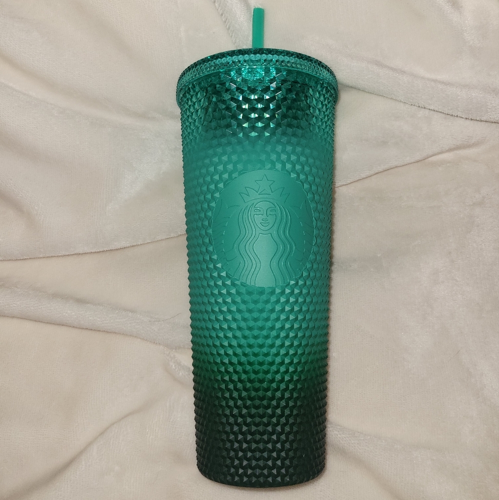 New Starbucks Mint Green Studded Tumbler